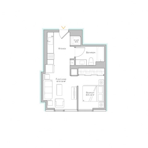 Sage West Loop | 1 Bedroom Apartment in West Loop | Luxury Apartment | Large One Bedroom Apartment